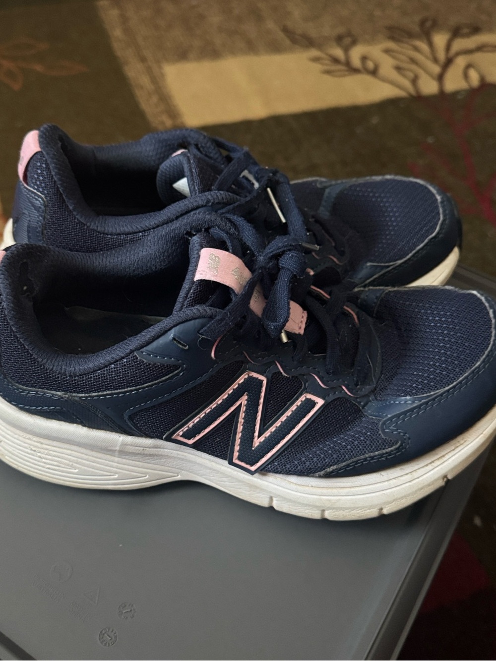 New Balance  460 v3 Women's Navy and Light Pink Athletic Sneakers